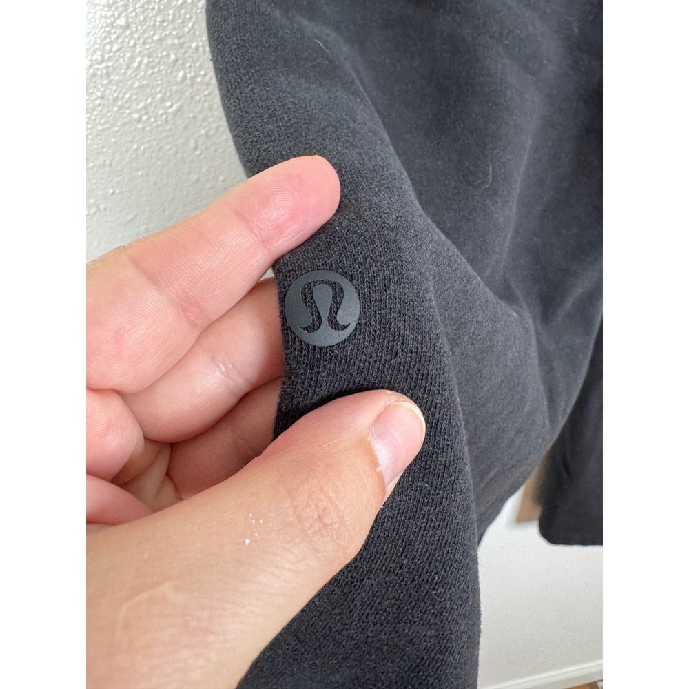 Lululemon Scuba Mid-Rise Wide-Leg Pant Full Length Black LW5FM0S Size 6 - Picture 7 of 7